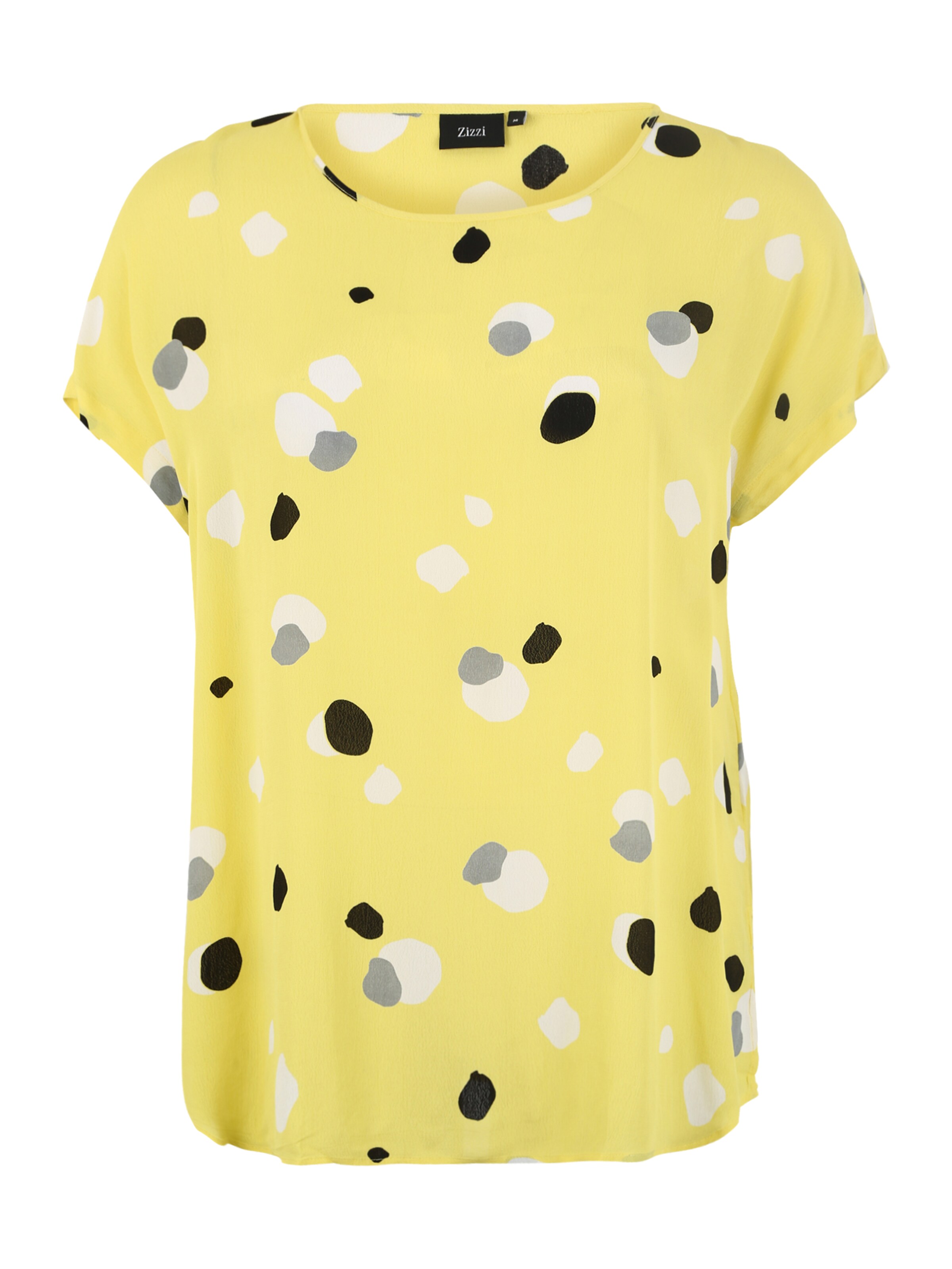 Zizzi - Blouse 'MKALEB' in de kleur Geel