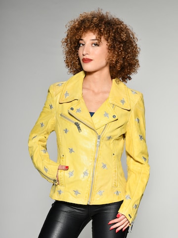 Maze Between-Season Jacket 'Blackridge' in Yellow: front