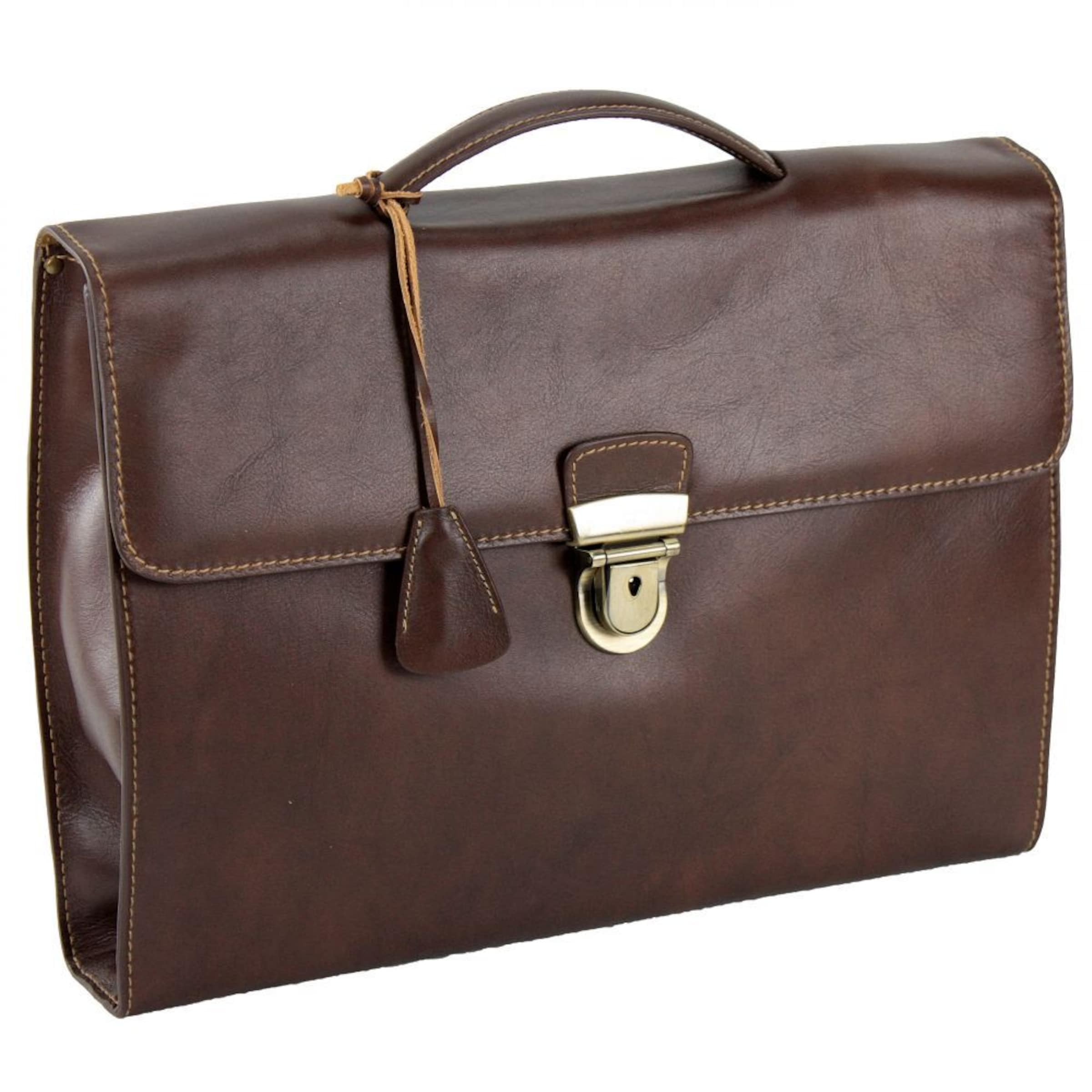 Picard Toscana Aktentasche Leder 38 cm in Braun: Vorderseite