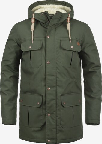 !Solid Winterparka 'Chara Teddy' in Groen: voorkant