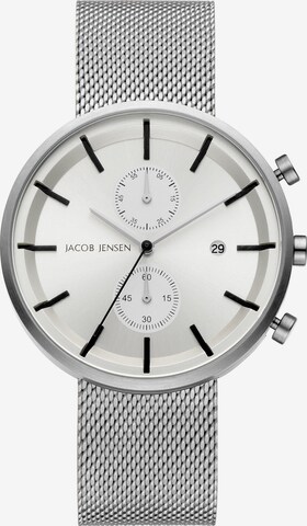 JACOB JENSEN Analog Watch in Silver: front