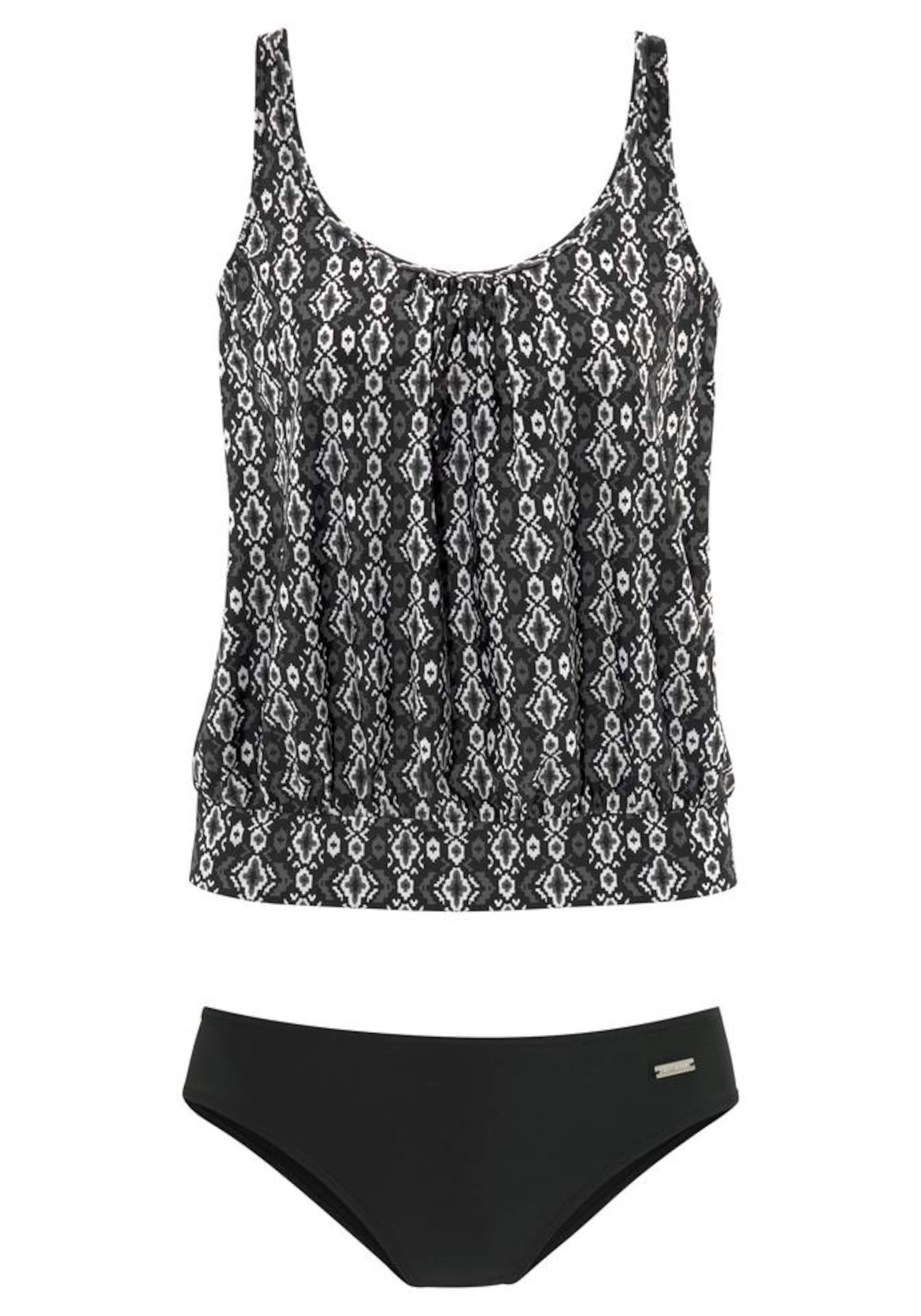 Bustier Tankini LASCANA en noir : devant