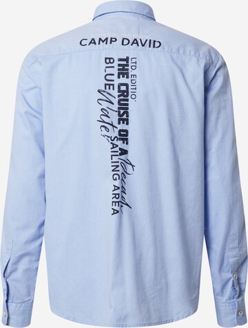 CAMP DAVID Regular Fit Hemd in Blau