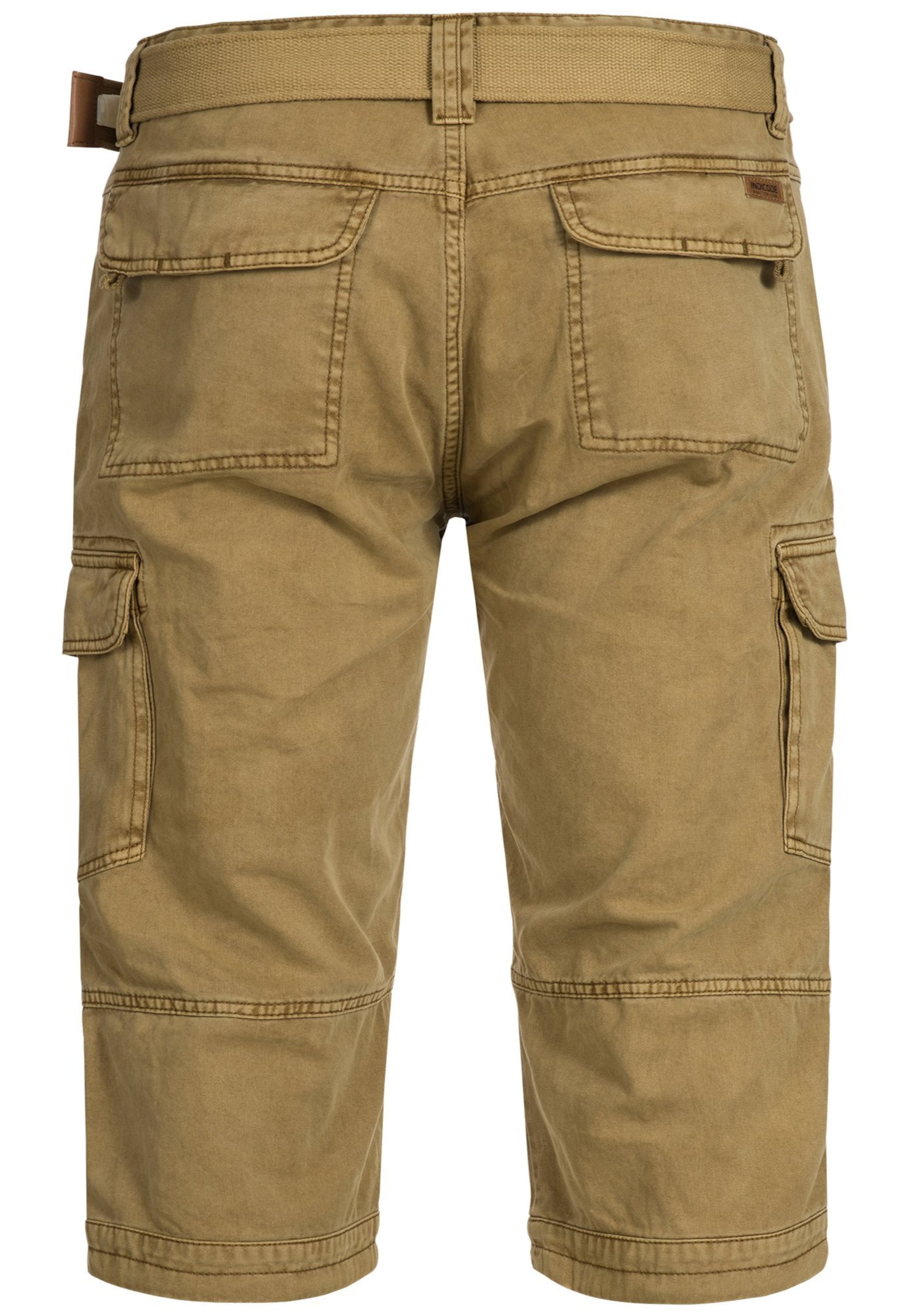 INDICODE JEANS Regular Shorts 'Nicolas' in Braun