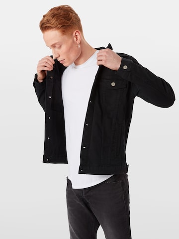 JACK & JONES Jeansjacke 'Alvin' in Schwarz: predná strana