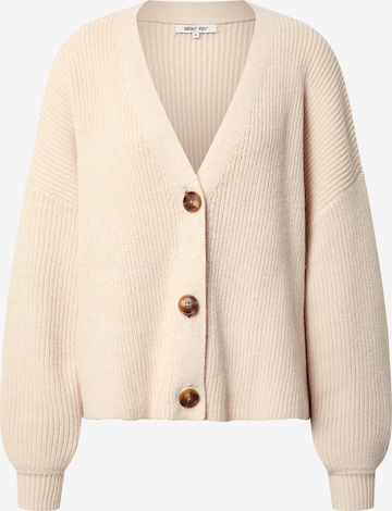 Cardigan 'Kimberly' ABOUT YOU en beige : devant