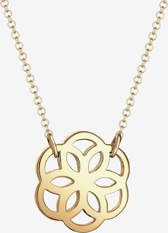 ELLI Halskette 'Blume' in Gold: predná strana
