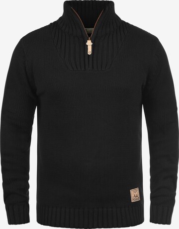 !Solid Sweater 'Petro' in Black: front