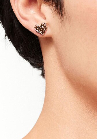 Boucles d'oreilles Liebeskind Berlin en or : devant