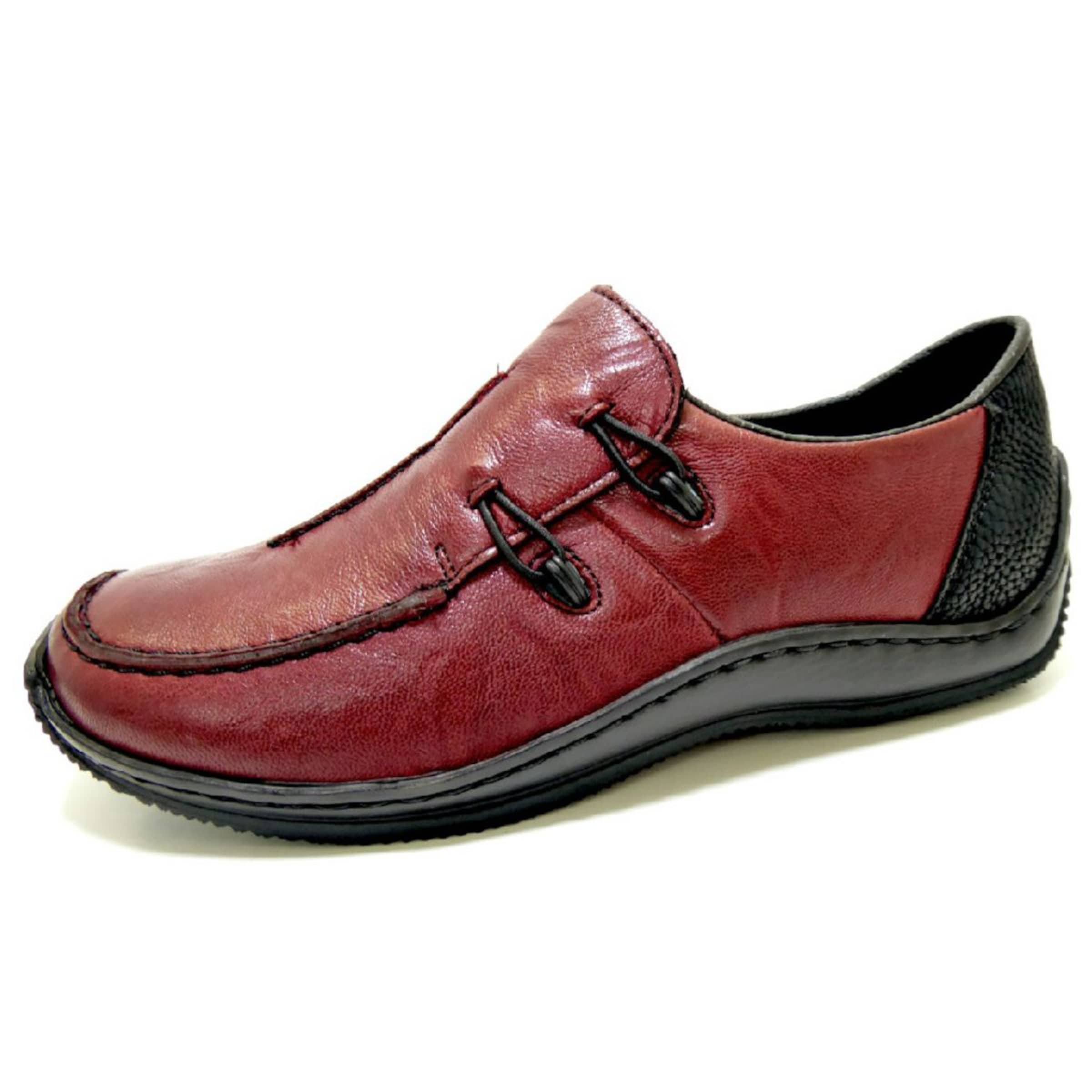 Rieker Slip On in Rot: Vorderseite