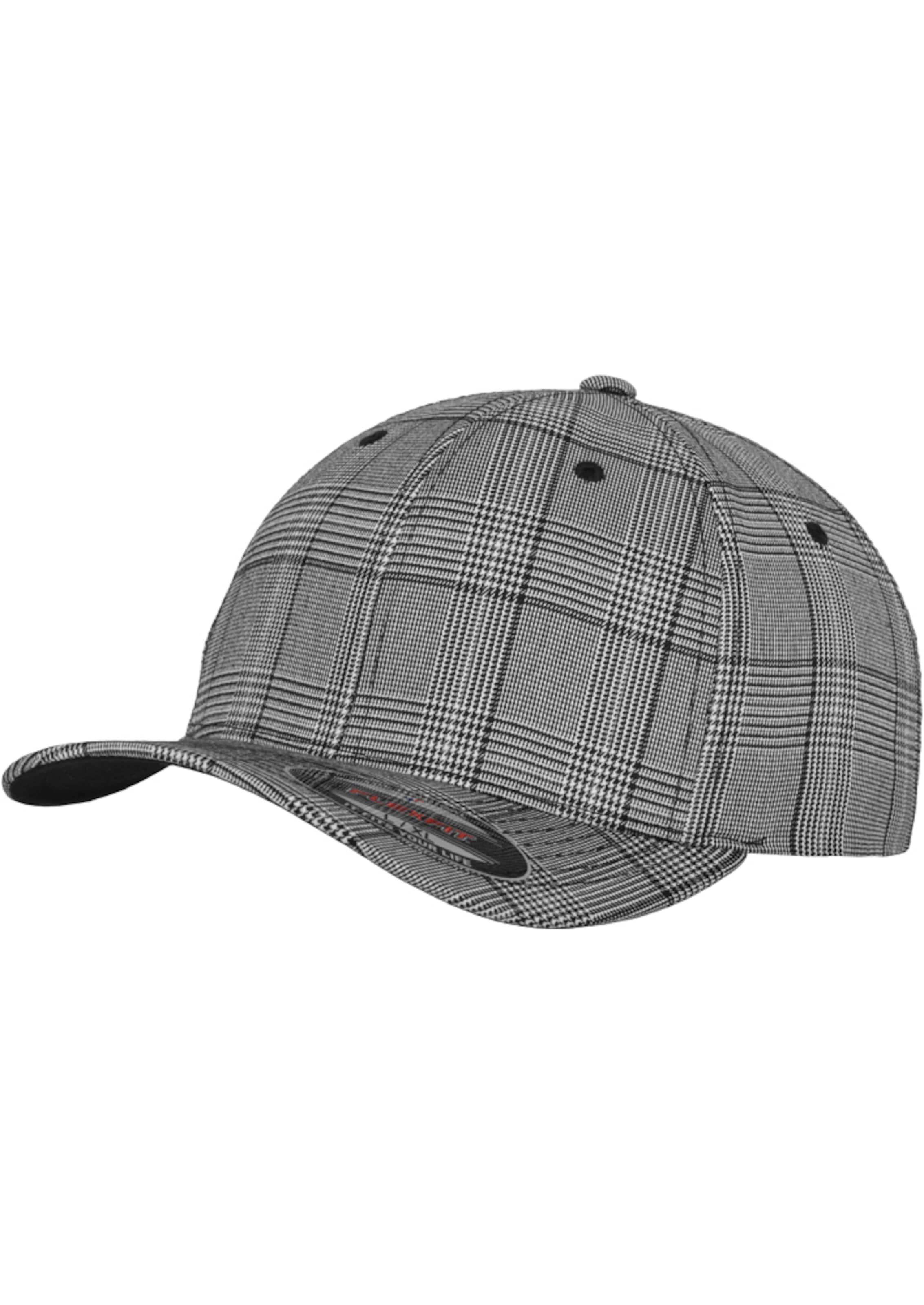 Flexfit Lippalakki 'GLEN CHECK' värissä musta: etupuoli