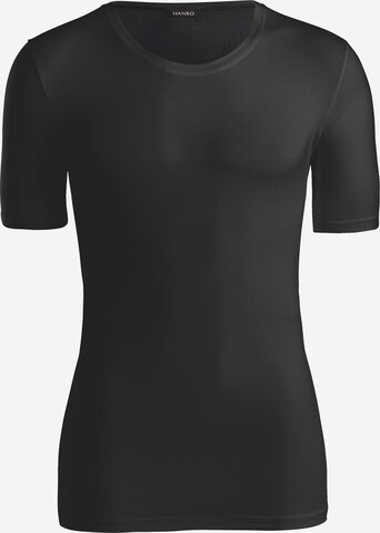 Maillot de corps ' Cotton Superior ' Hanro en noir : devant