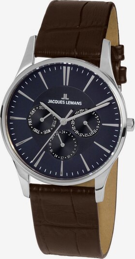 Jacques Lemans Uhr in dunkelblau / braun, Produktansicht