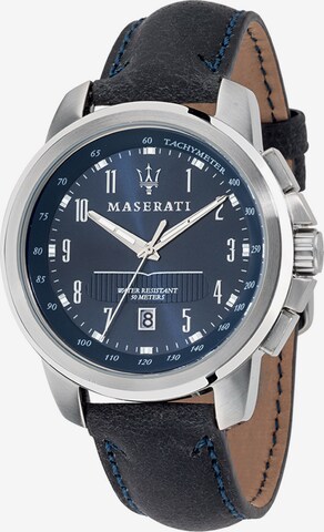 Montre à affichage analogique 'Successo' Maserati en bleu : devant