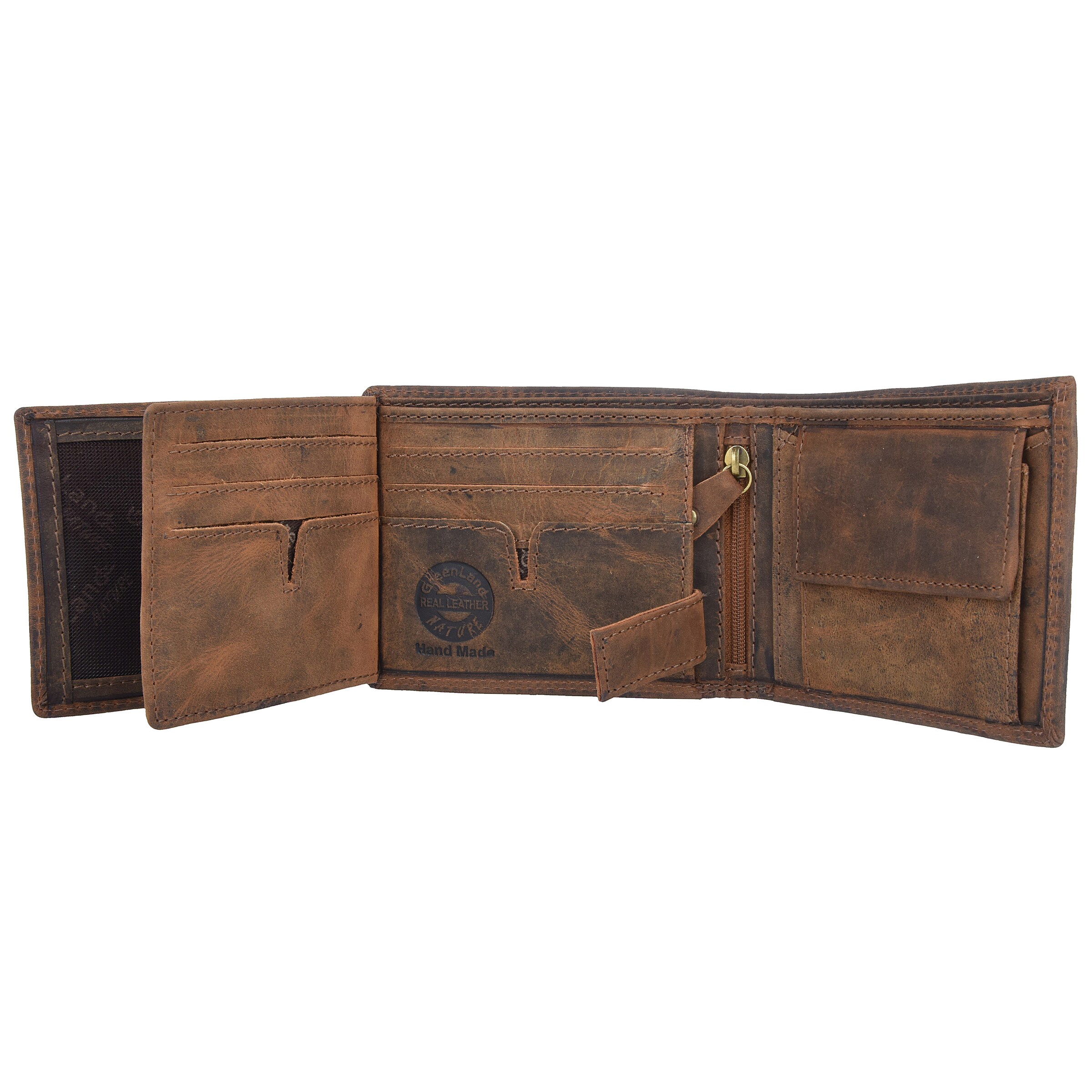 Portamonete 'Montenegro' di Greenland Nature in marrone