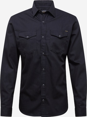 Chemise 'SHERIDAN' JACK & JONES en noir : devant