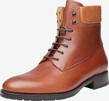 SHOEPASSION Lace-Up Boots 'No. 638' in Brown: front
