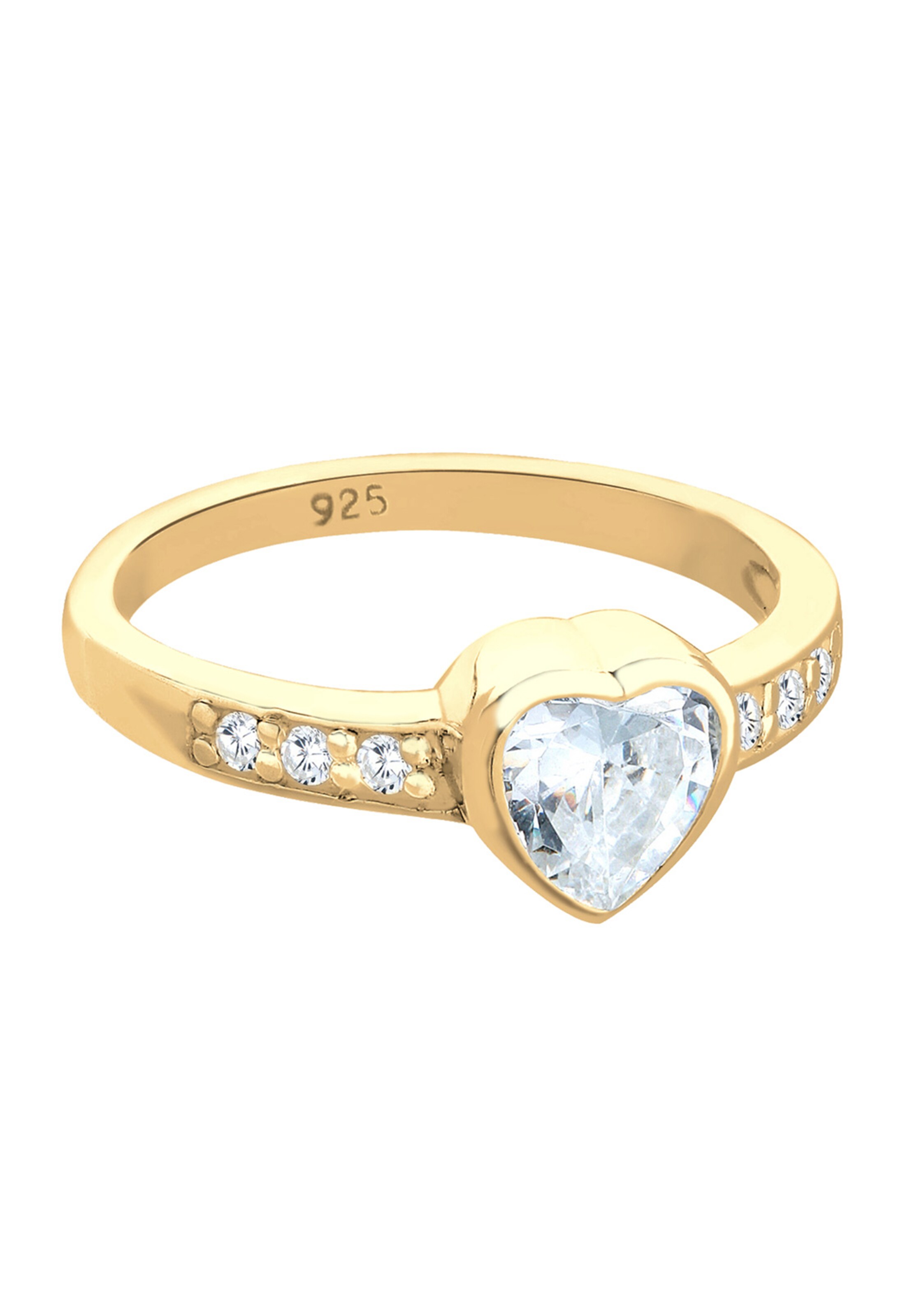 ELLI Ring 'Herz' in Gold