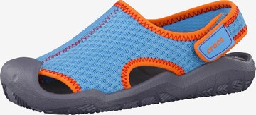 Crocs Open schoenen 'Schriftwater' in Blauw: voorkant