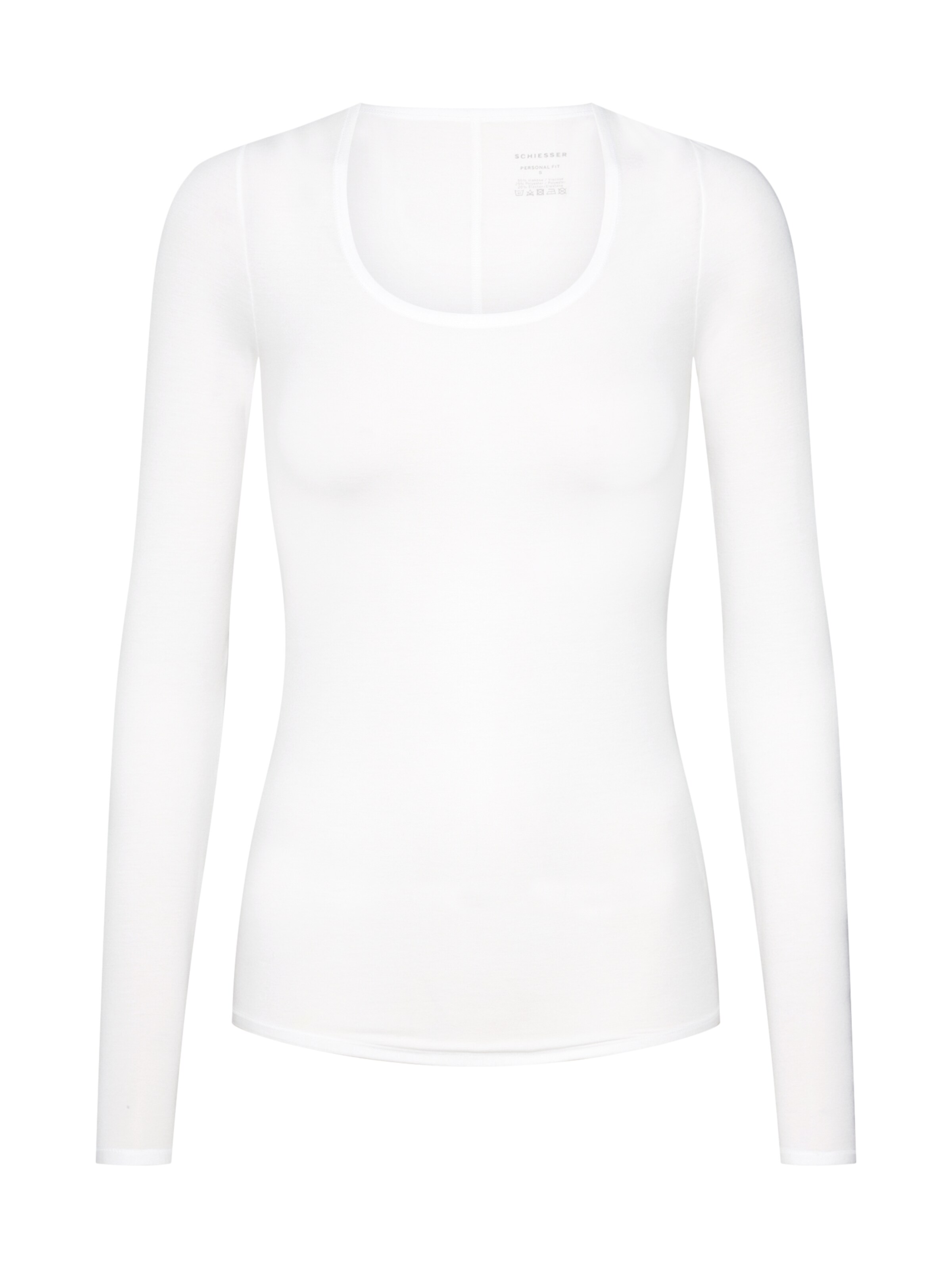 SCHIESSER - Slaapshirt 'Personal Fit' in de kleur Natuurwit