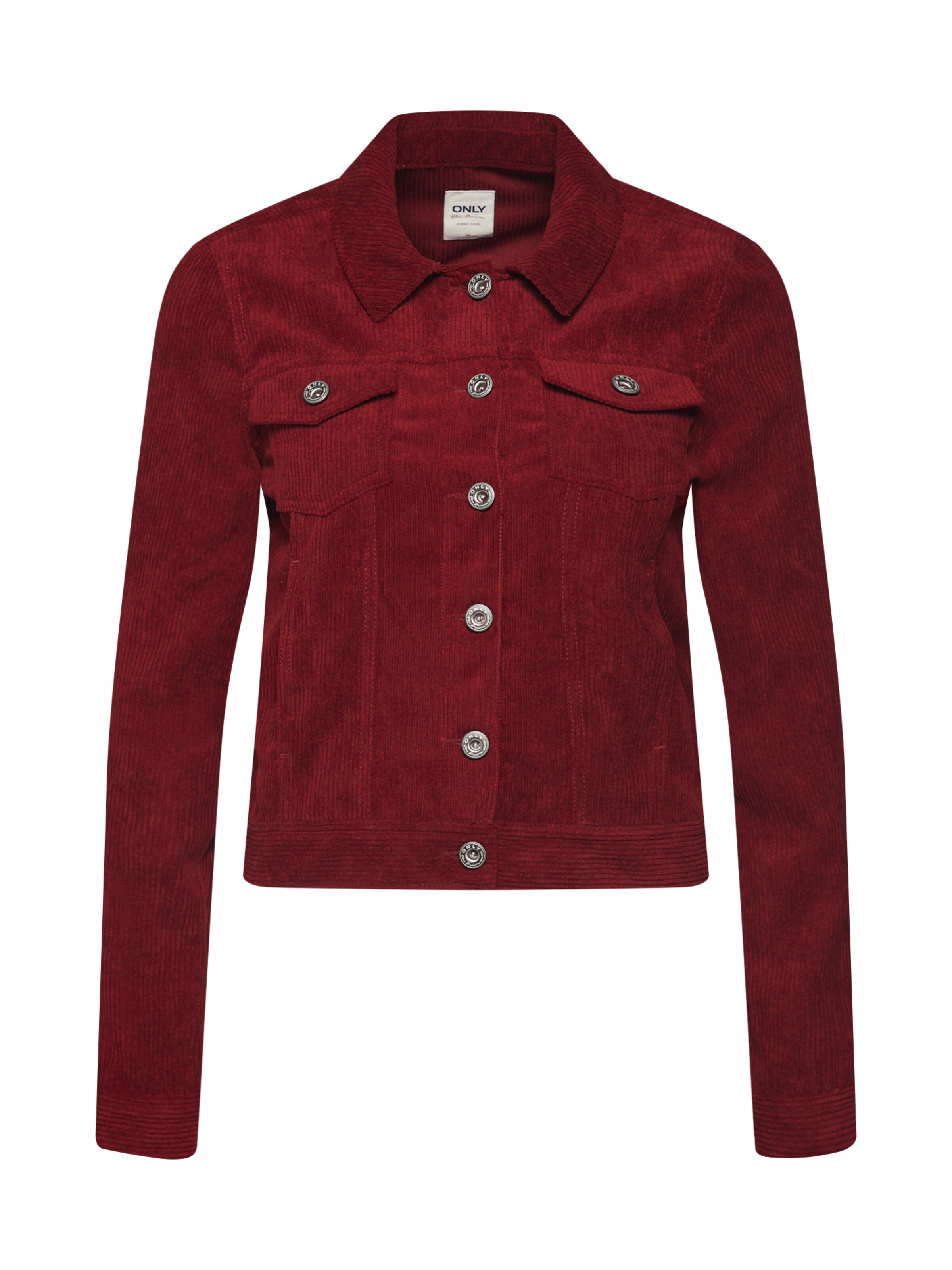 ONLY - Tussenjas 'ELVIRA' in de kleur Wijnrood