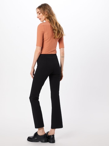 Bootcut Pantalon 'Tanny' modström en noir : derrière