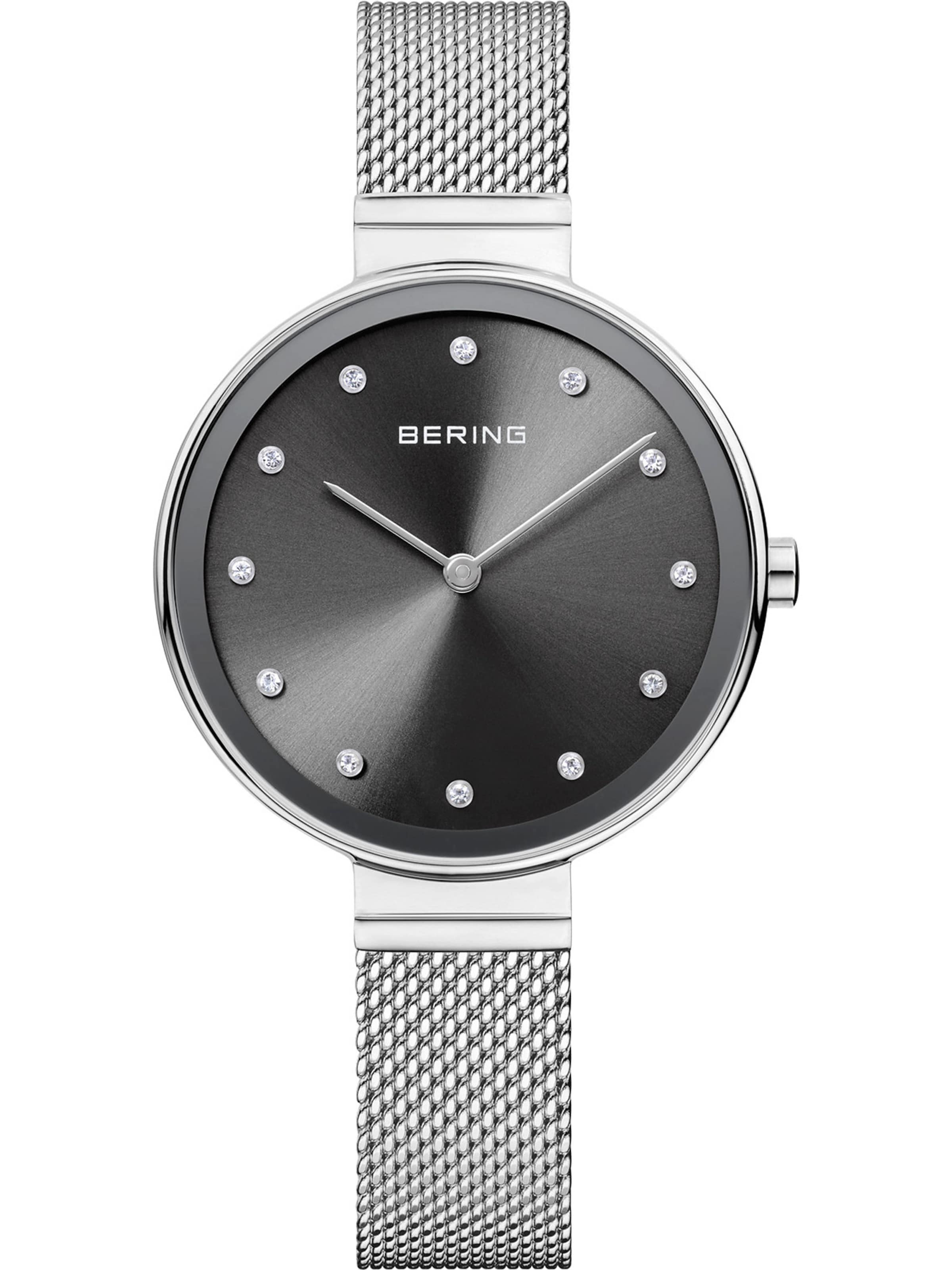 BERING Analoog horloge in Zilver: voorkant