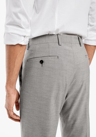 Coupe slim Pantalon chino s.Oliver BLACK LABEL en gris