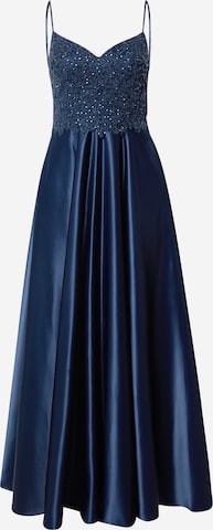 Robe de soirée Unique en bleu : devant