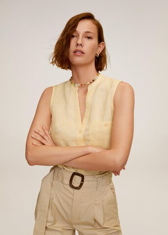 MANGO Blouse 'Lillian' in Yellow: front