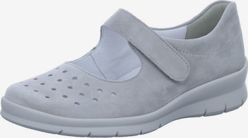SEMLER Ballet Flats with Strap in Grey: front