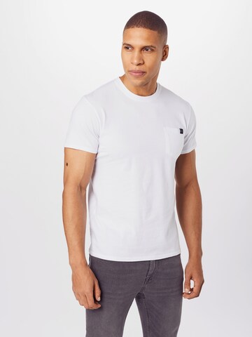EDWIN Regular Fit T-Shirt 'Pocket TS' in Weiß: predná strana