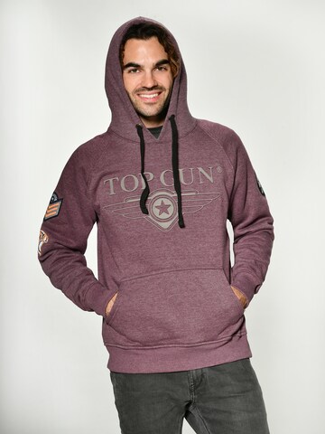 TOP GUN Kapuzenpullover 'TG-9013' in Rot: Vorderseite