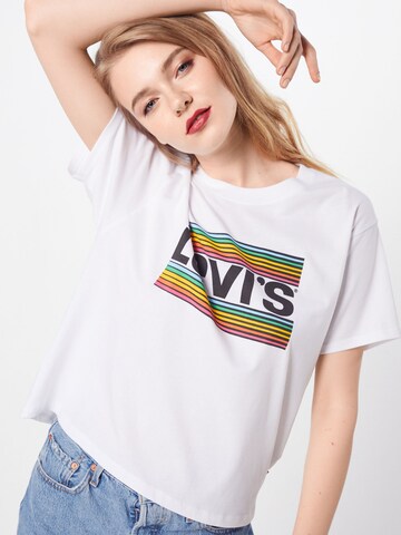 Tricou 'Graphic Varsity Tee' de la LEVI'S ® pe alb