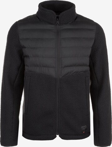 Herschel Fleece Jacket in Black: front