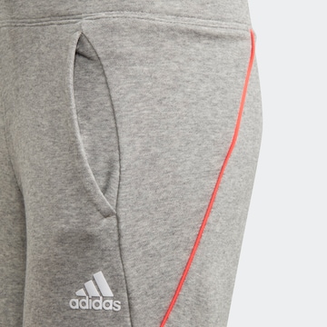 ADIDAS PERFORMANCE Tapered Workout Pants in Grey