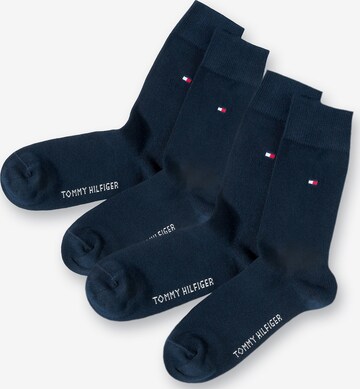 Chaussettes TOMMY HILFIGER en bleu : devant