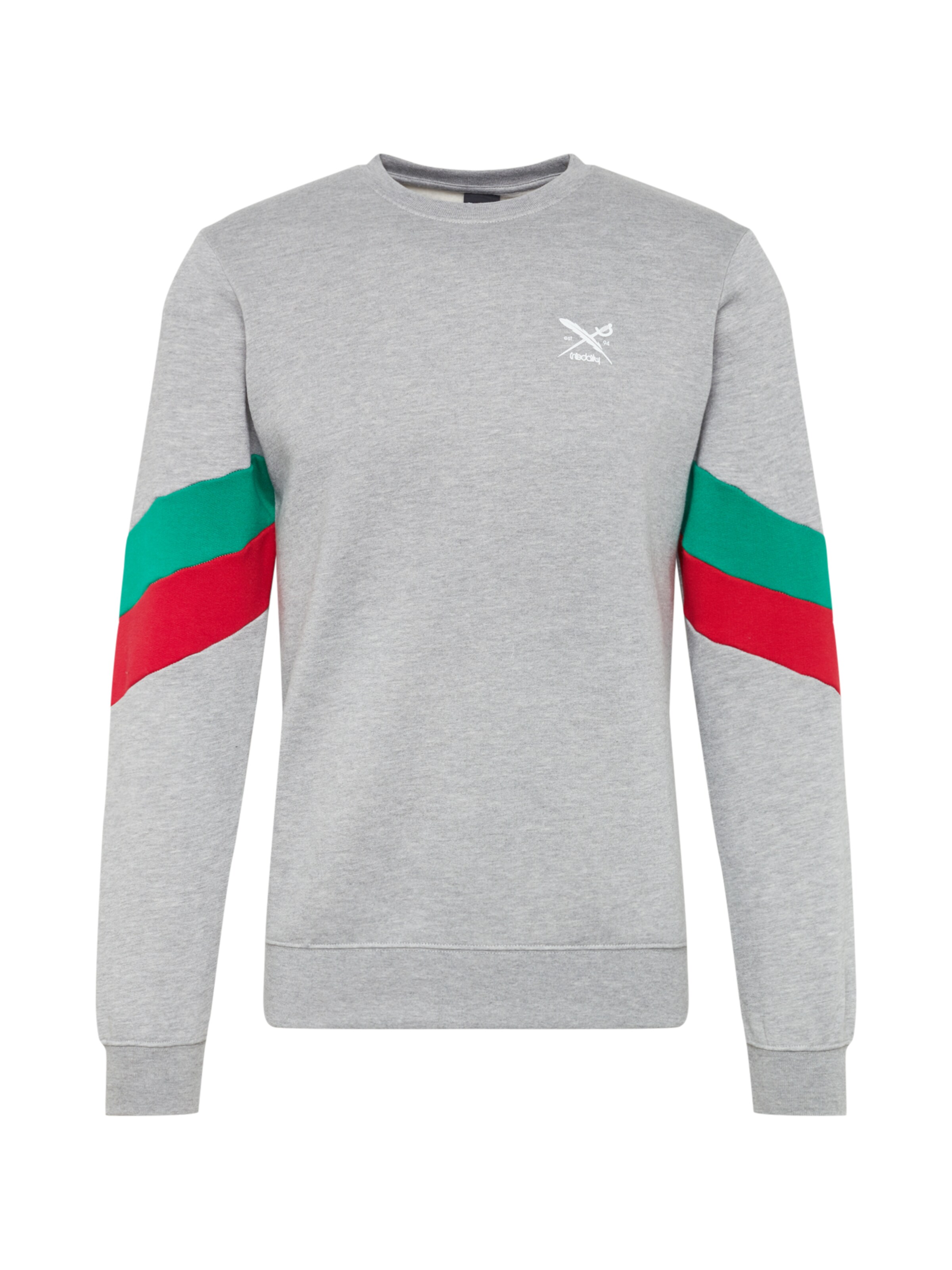 Iriedaily - Sweatshirt 'Prime Crew' in de kleur Grijs gemêleerd