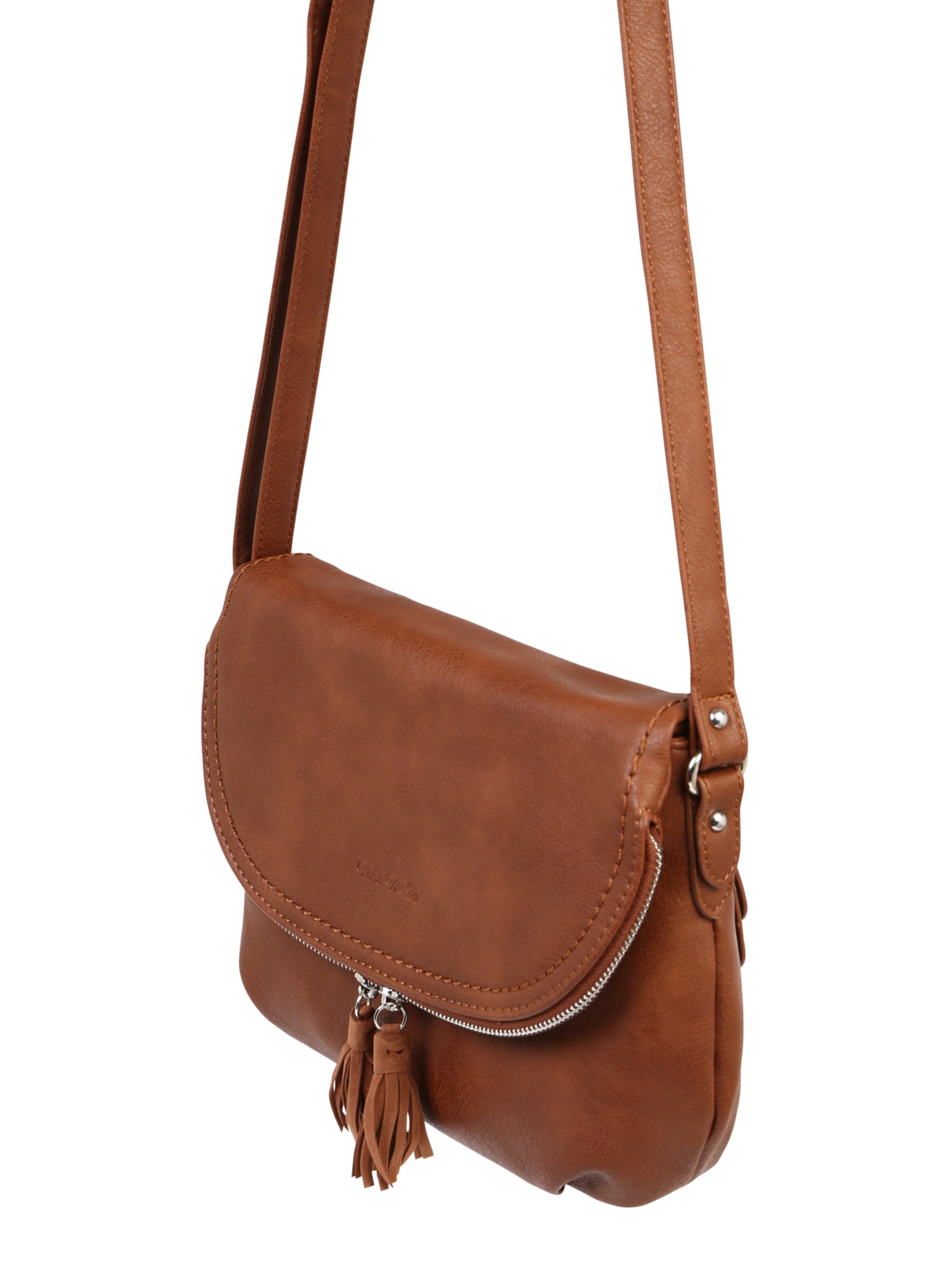 TOM TAILOR Torba za čez ramo 'Lari' | rjava barva