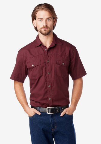 ARIZONA Regular fit Button Up Shirt in Red: front
