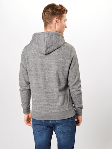 BLEND - Sudadera con cremallera 'North' en gris: atrás