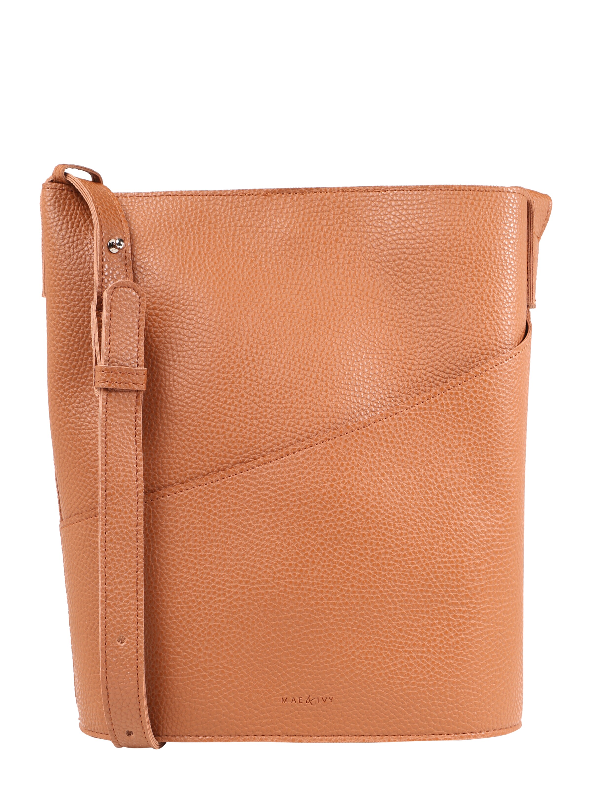 Mae & Ivy - Schoudertas 'Ema' in de kleur Cognac