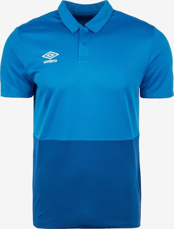 UMBRO Shirt 'Poly' in Blauw: voorkant