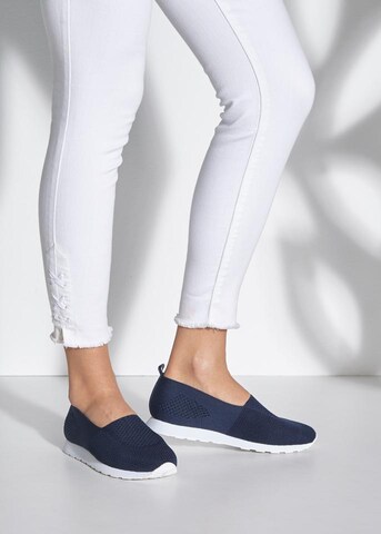 LASCANA Slip on boty – modrá: přední strana