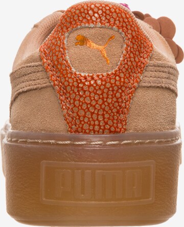 PUMA Sneaker 'Suede Platform Flower Tassel' in Orange