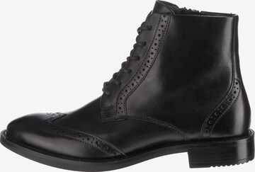 ECCO - Botines con cordones en negro