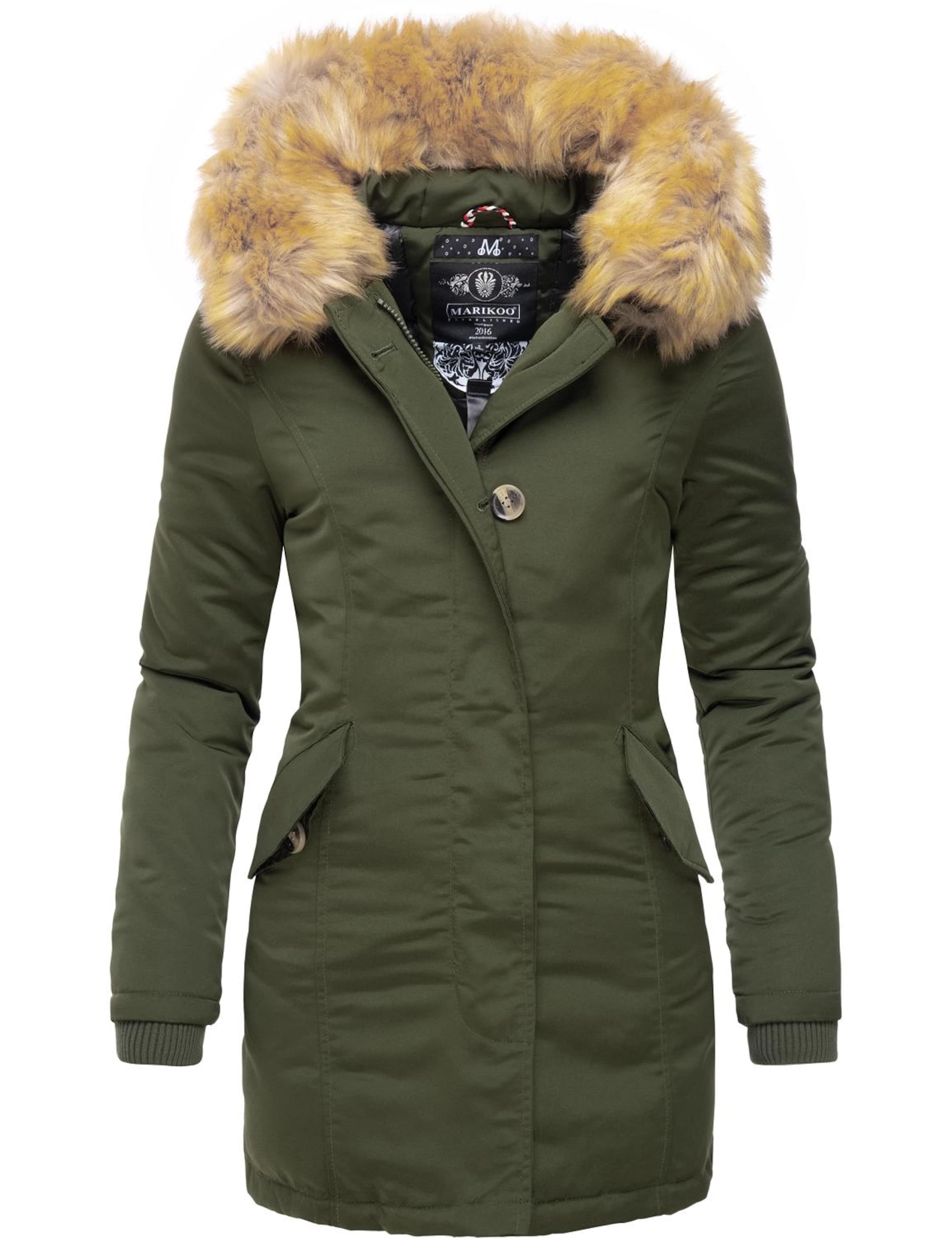 Parka d’hiver 'Karmaa' MARIKOO en vert : devant