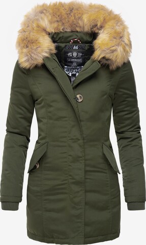 MARIKOO - Parka de inverno 'Karmaa' em verde: frente