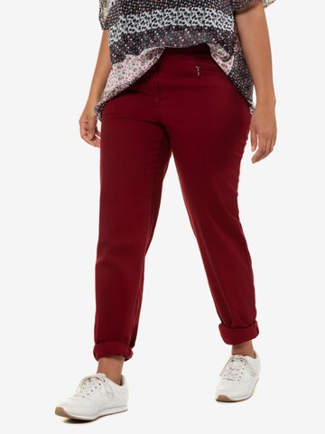 Regular Pantaloni 'Mony' de la Ulla Popken pe roșu: față
