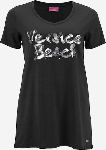 BEACH | VENICE YOU ABOUT in Longshirt Schwarz